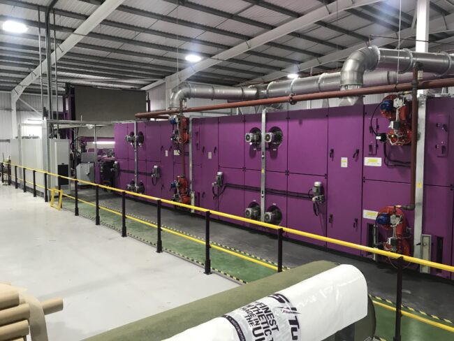 Barrial M industrial safety barrier system installed within a manufacturing facility in Maryport. Barrial M industrial safety barrier system installed within a manufacturing facility in Maryport, Cumbria, creating protected pedestrian walkways alongside operational machinery.